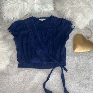 Navy blue blouse